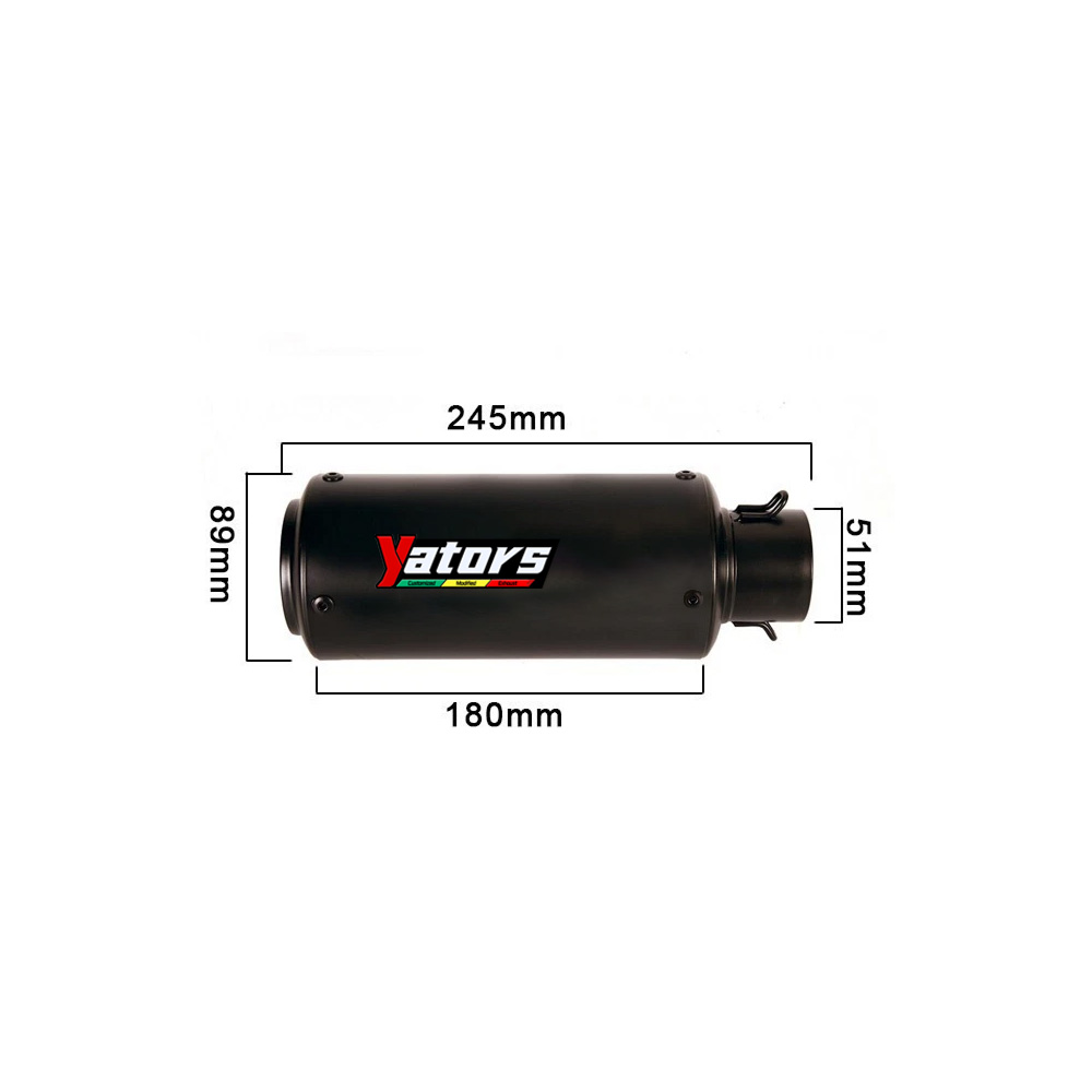 For Yamaha YZF R3 2015-2024 MT-03 Full System Exhaust Header Pipe Black Muffler - Image 2