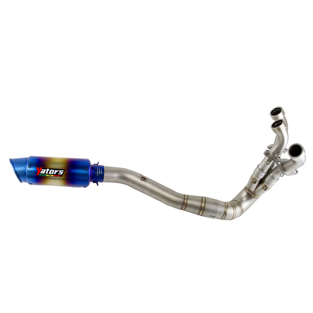 MT-09 2020-2025 for Yamaha MT-09 Exhaust Front Pipe Muffler Tips Whole System