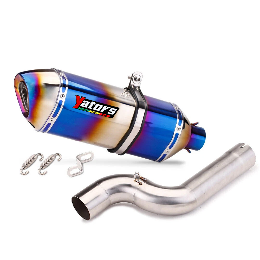 For BMW F900R F900XR 2020-2023 Exhaust Tips Mid Tail Muffler Pipe Slip on System
