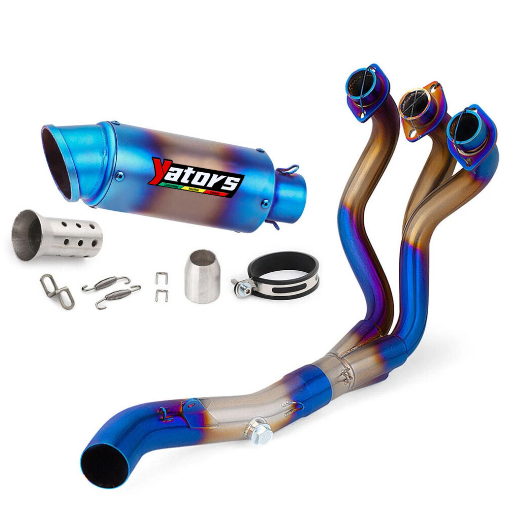Slip For Yamaha MT-09 FZ09 2014-20 Whole System Exhaust Header Pipe Tail Muffler - Image 3