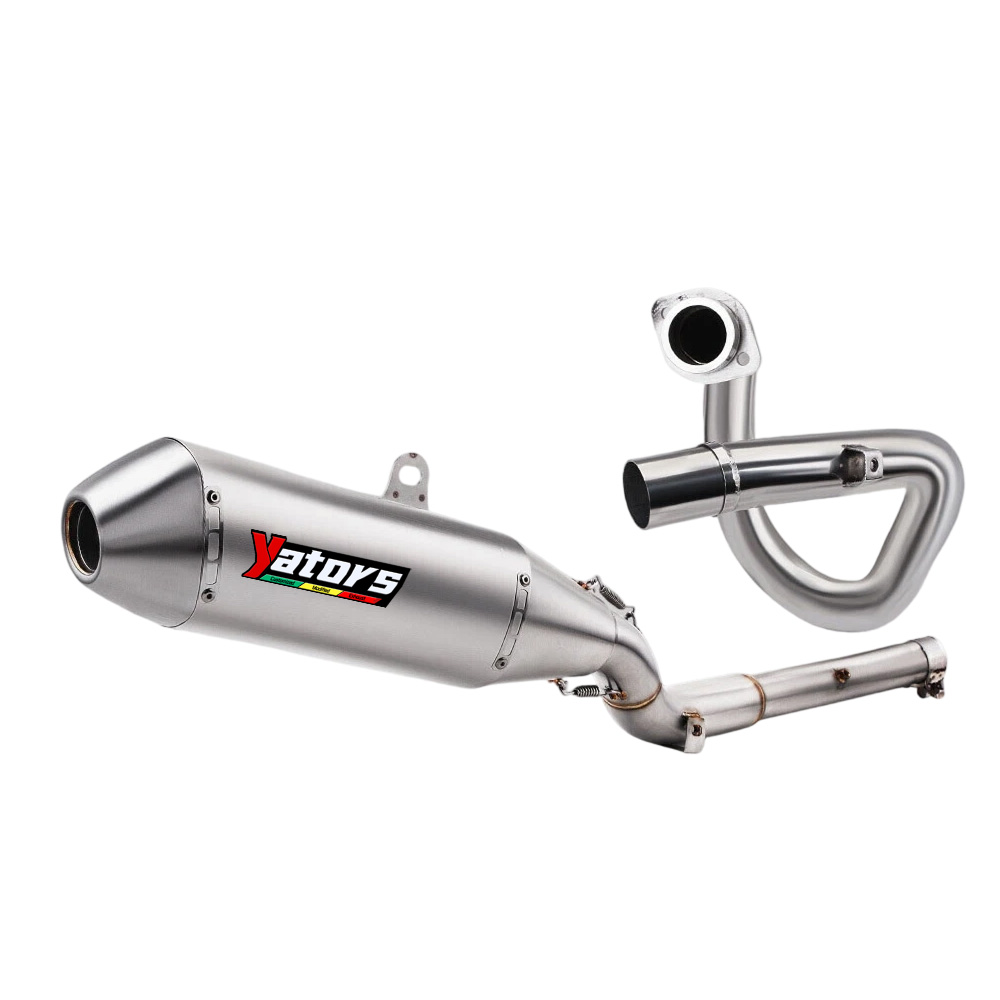 For Suzuki DRZ400SM DRZ400S 2000-2023 Exhaust Tips 450mm Header Link Pipe System - Image 2