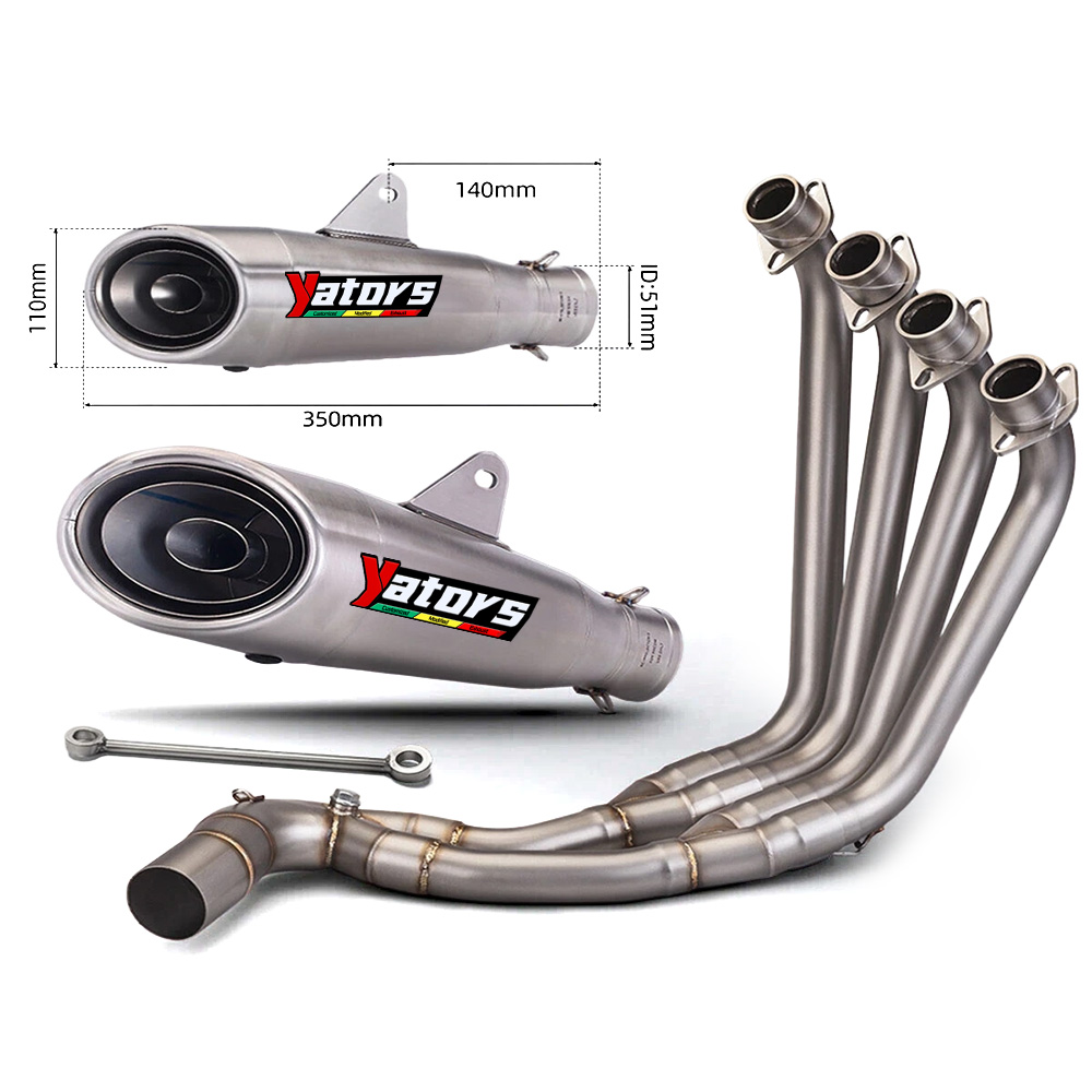 Muffler Exhaust Front Pipe Full System For Honda CBR650R CBR650F 2014-2023 - Image 2