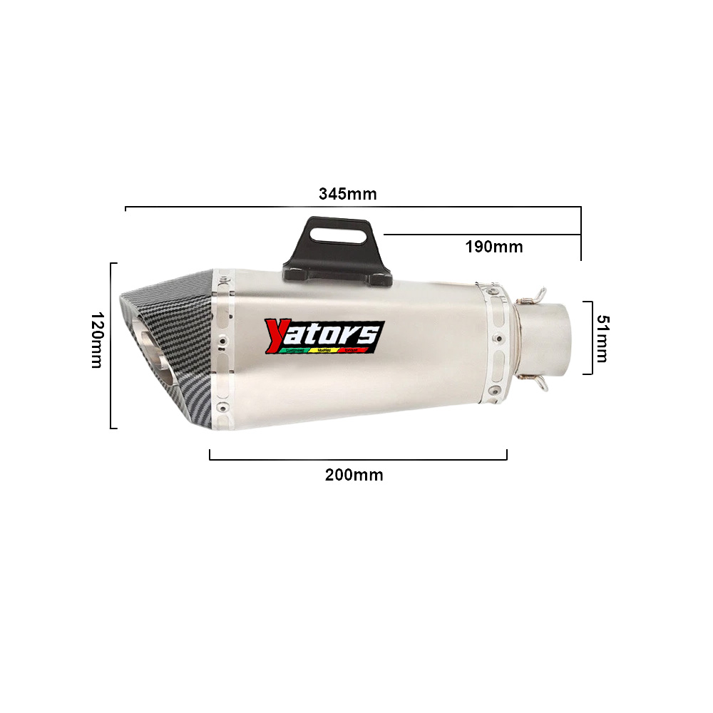 For Kawasaki Z900 Ninja 900 2017-2024 Exhaust System Header Pipe Muffler Slip On - Image 5