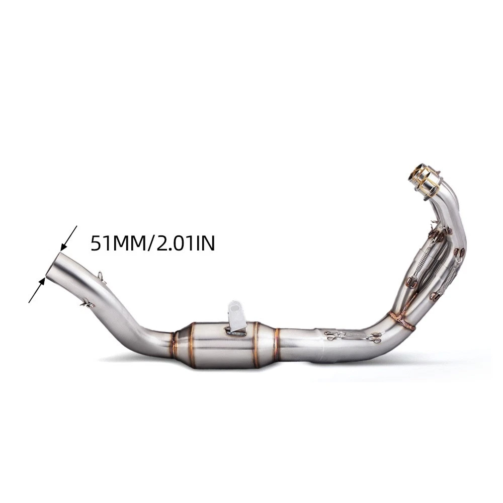 For Yamaha MT-09 XSR900 2021-2024 Full Exhaust System 51mm Header Link Pipe Slip - Image 3