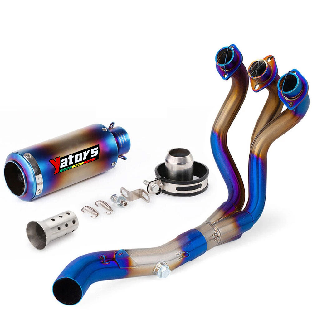 Slip For Yamaha MT-09 FZ09 2014-20 Whole System Exhaust Header Pipe Tail Muffler - Image 3