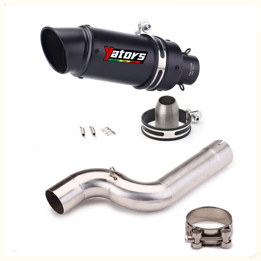 For BMW F900R F900XR 2020-2023 Exhaust Tips Mid Tail Muffler Pipe Slip on System
