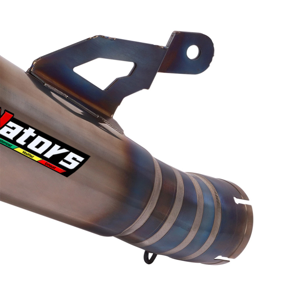 Titanium Exhaust Mid Link Pipe Tail Muffler Tip For BMW S1000R M1000RR 2021-2025 - Image 4