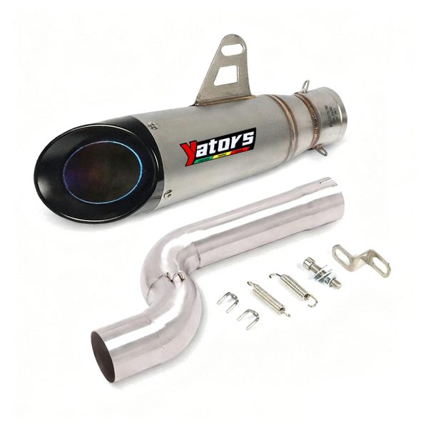 Slip on for BMW F900R F900XR 2020-2022 Exhaust Tips Muffler 310mm Mid Link Pipe