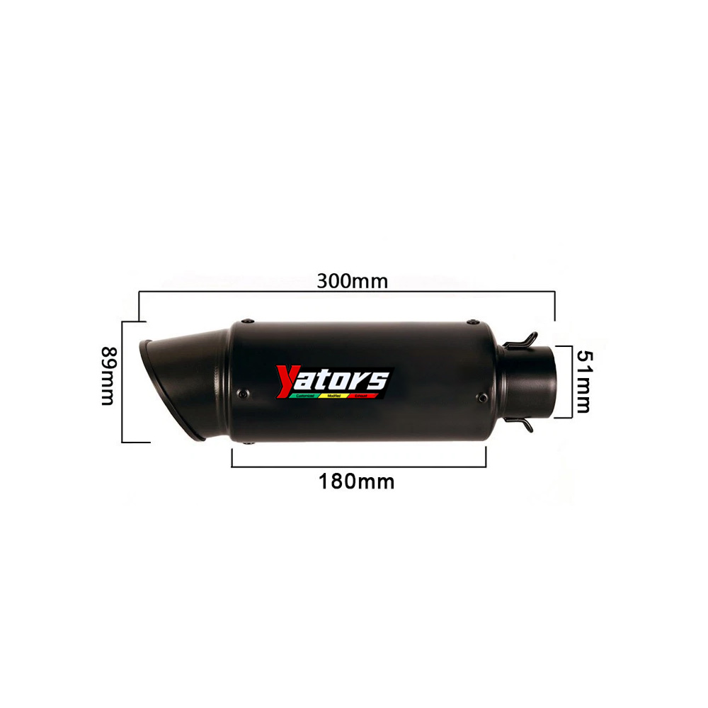 For Yamaha YZF R3 2015-2024 MT-03 Full System Exhaust Header Pipe Black Muffler - Image 2