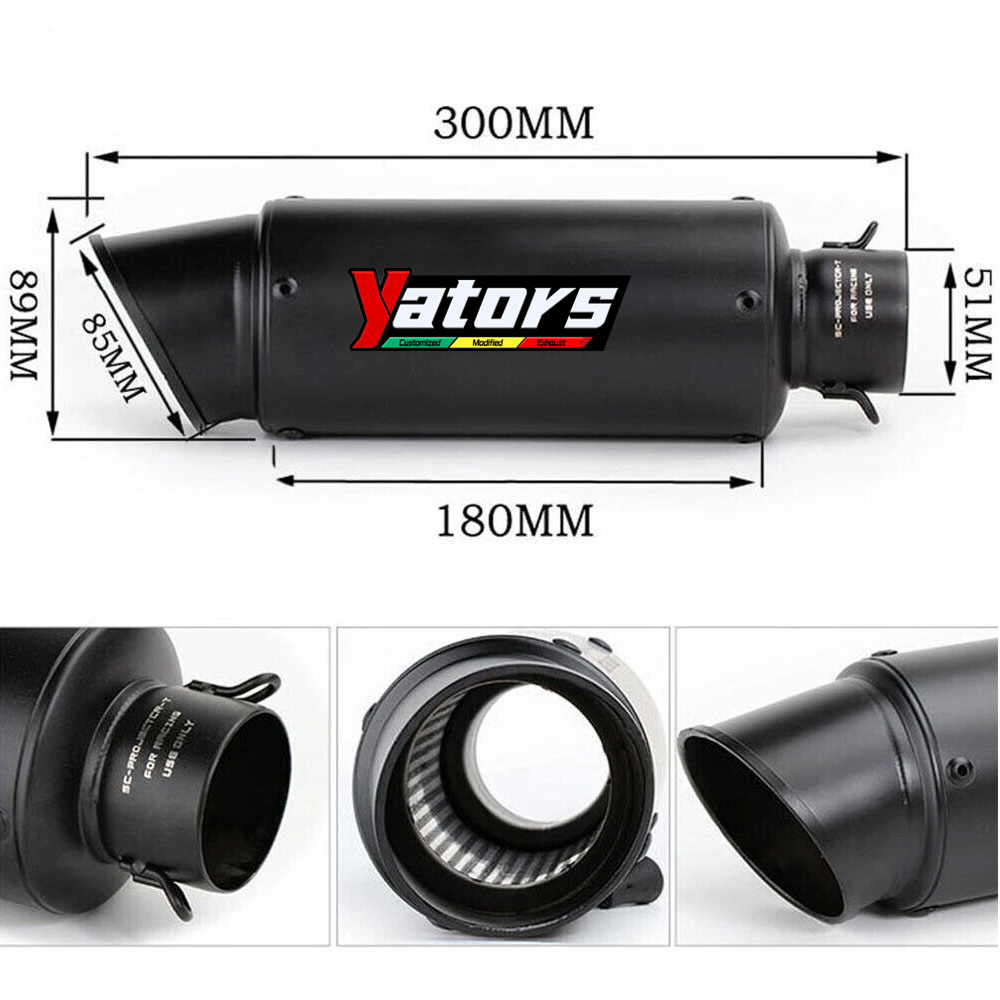 For BMW F900R F900XR 2020-2023 Exhaust Tips Mid Tail Muffler Pipe Slip on System - Image 3