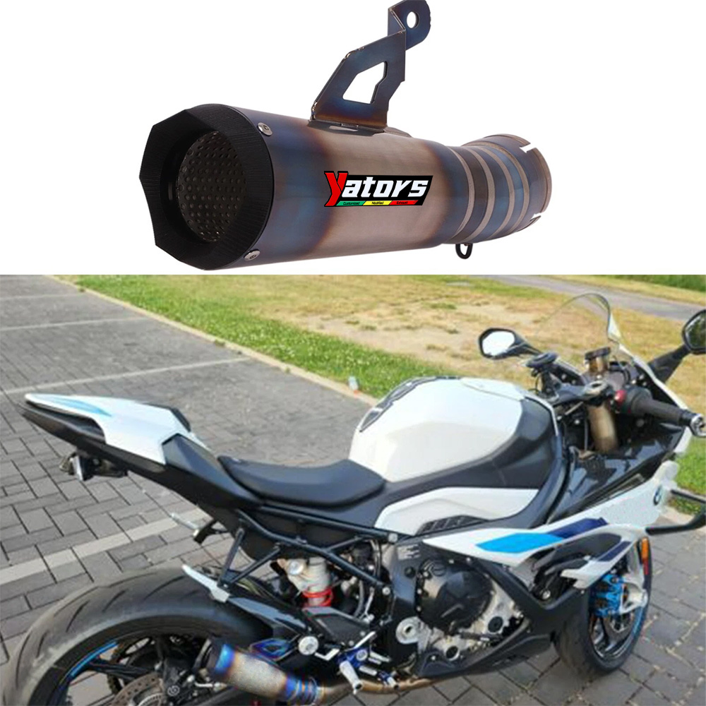 Titanium Exhaust Mid Link Pipe Tail Muffler Tip For BMW S1000R M1000RR 2021-2025 - Image 5