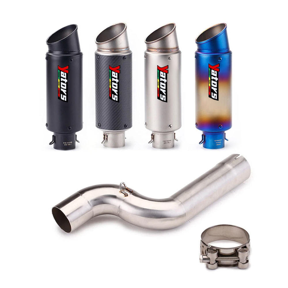 For BMW F900R F900XR 2020-2023 Exhaust Tips Mid Tail Muffler Pipe Slip on System - Image 3