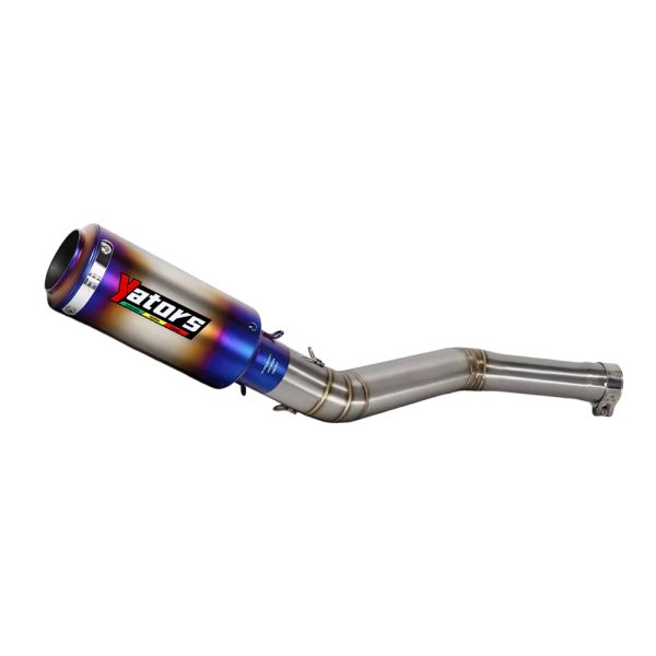 Slip For CF-Moto 400NK 650NK 650MT Exhaust Link Pipe Black Muffler Tips System Exhaust Systems Exhausts Pipes