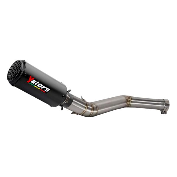 Slip For CF-Moto 650MT 650NK 400NK Exhaust Link Pipe Black Muffler Tips System Exhaust Systems Exhausts Pipes
