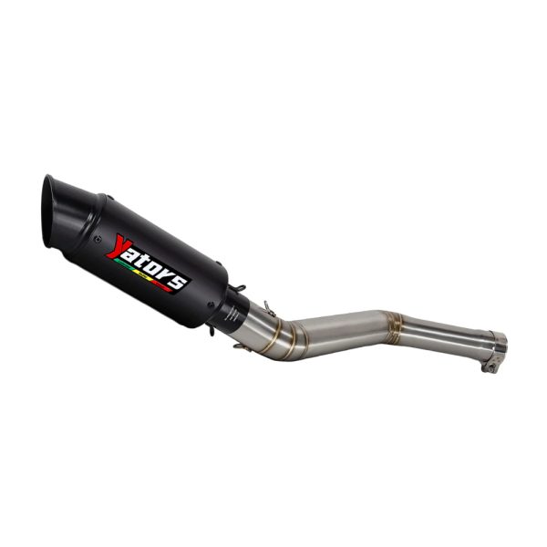 Exhaust Link Pipe Black Muffler Tips System Slip For CF-Moto 650MT 650NK 400NK Exhaust Systems Exhausts Pipes