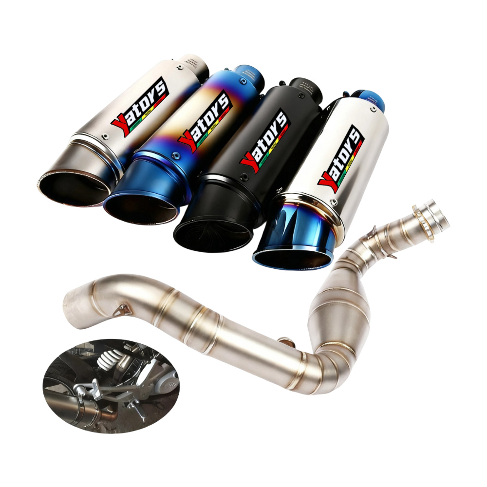 For BMW G310GS G310R Modified System Exhaust Mid Pipe Muffler Tips Blue Slip on - Image 3