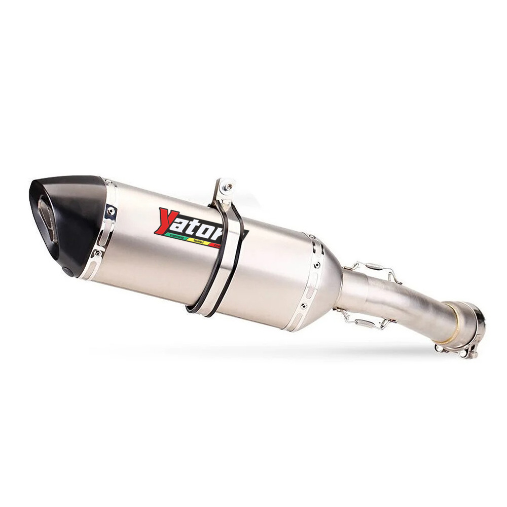 Slip for Yamaha FZ1 2006-2015 Exhaust Tips 470mm Mid Link Pipe Modified System Exhaust Systems Exhausts Pipes