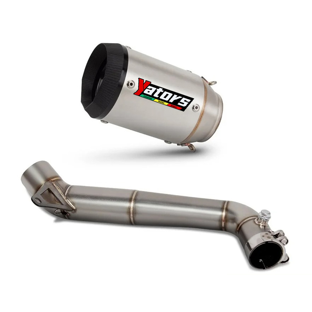 For Honda CBR1000RR 2008-2016 Exhaust Systems Exhausts Pipes Mid Link Pipe Slip on Muffler Tips - Image 2