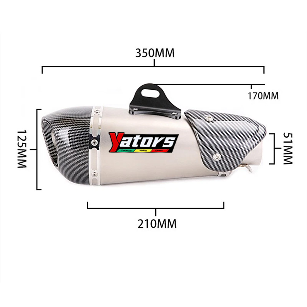 For Kawasaki Z650 Ninja 650 2017-2023 Full Exhaust System Muffler Pipe Header - Image 3