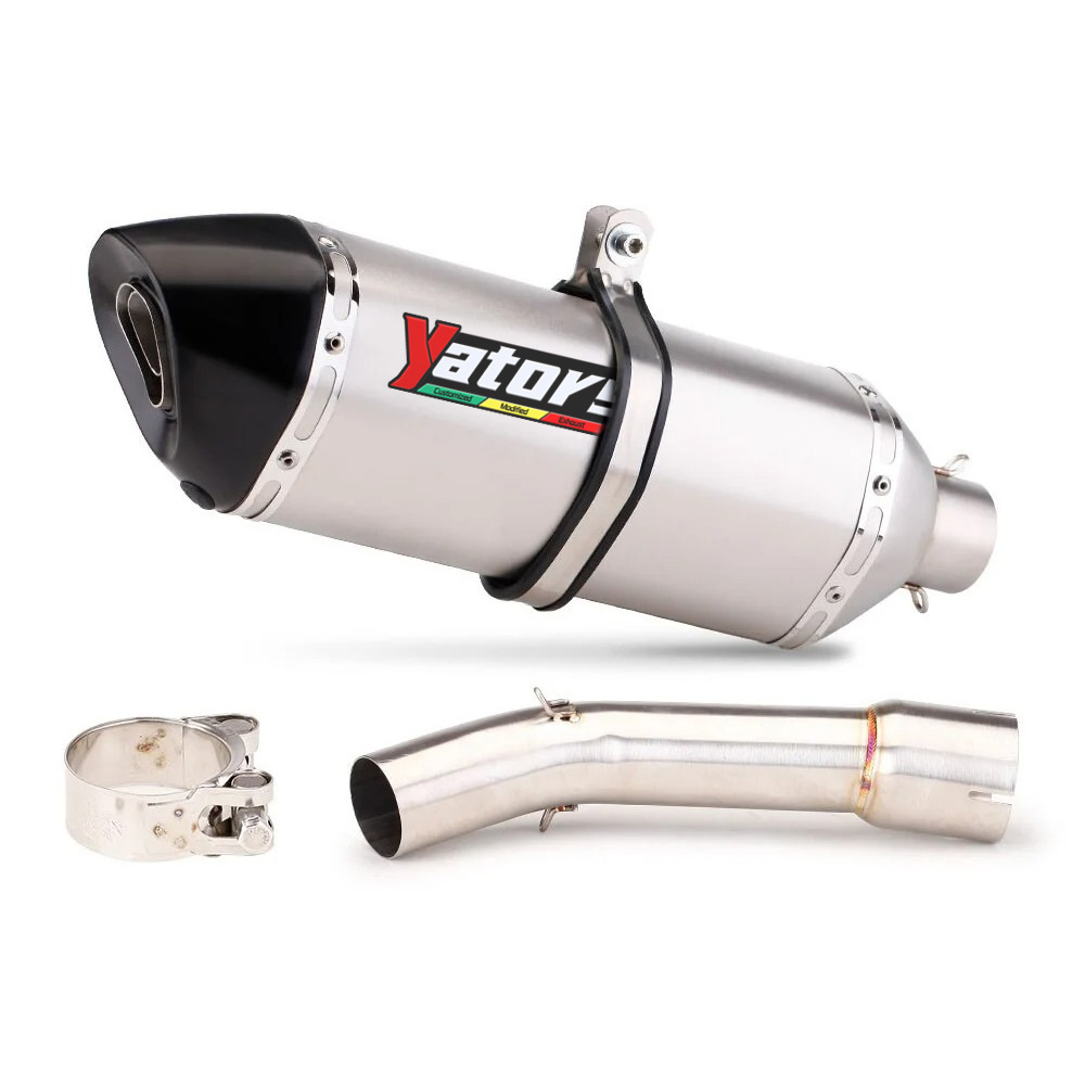 Slip for Yamaha FZ1 2006-2015 Exhaust Tips 470mm Mid Link Pipe Modified System Exhaust Systems Exhausts Pipes - Image 3