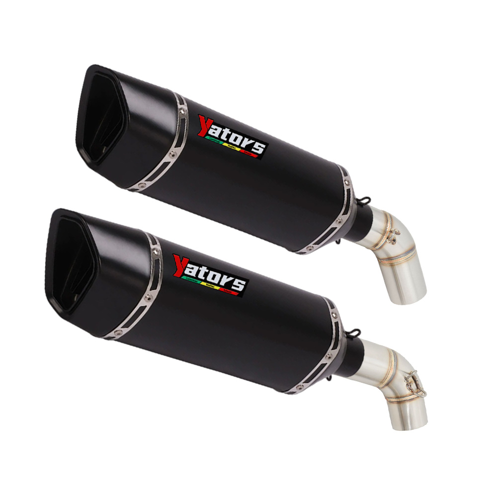 Exhaust System Mid Link Pipe 51mm Muffler For Ducati Monster 696 795 796 1100