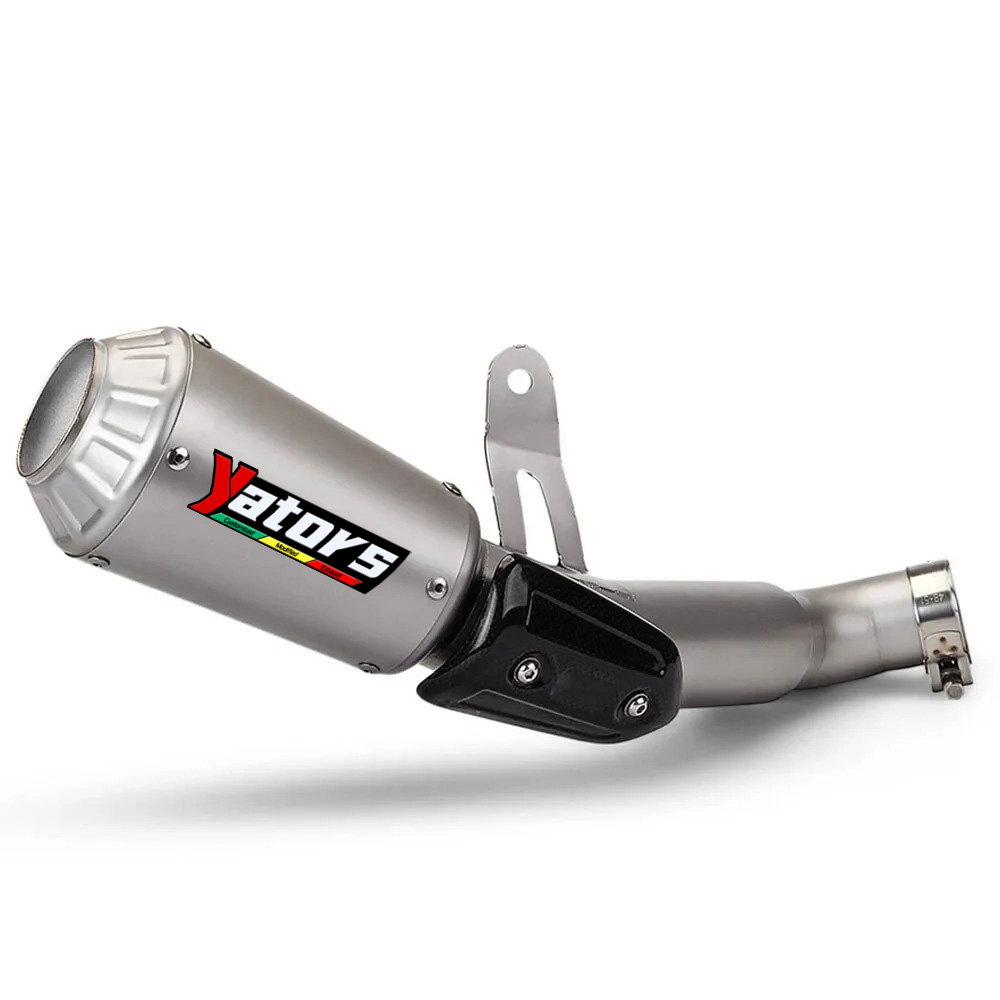 For Honda CBR1000RR 2008-16 Exhaust Mid Link Pipe Carbon Muffler Slip on System Exhaust Systems Exhausts Pipes