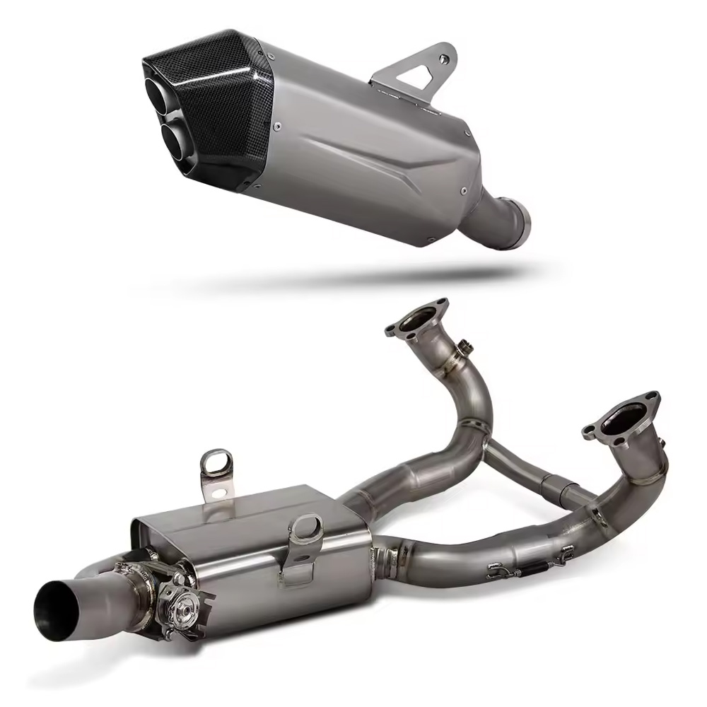 Motorcycle Exhaust Pipe for BMW R1300GS Adventure Titanium Full Exhaust System with Manual Valve Control Box - Image 3