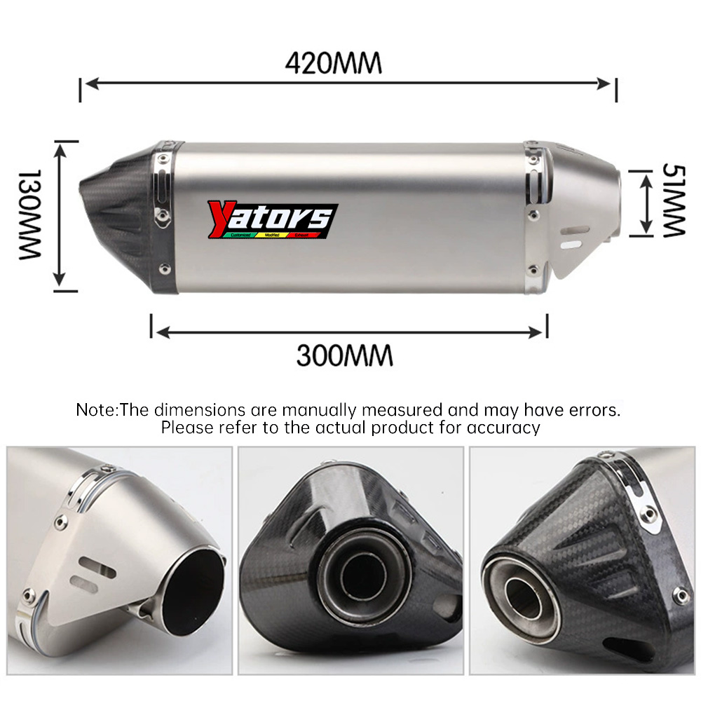 Fits Kawasaki Ninja 650 Z650 ER6N ER6F 12-24 Full Exhaust Front Mid Pipe Muffler Exhaust Systems Exhausts Pipes - Image 3