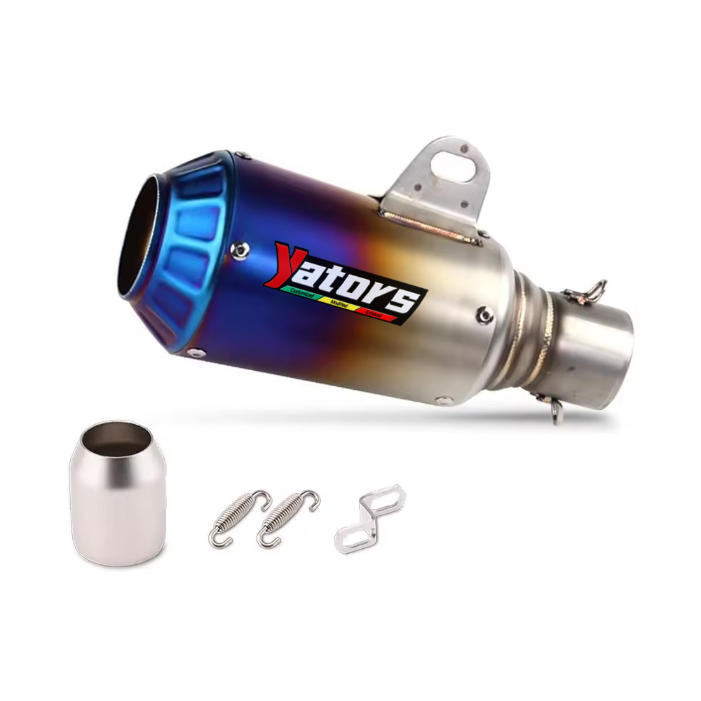 51mm Motorcycle Exhaust Pipe Muffler Slip On For R6 R15 R3 Zx6r Zx10r Z400 Z900 Z1000 Cbr1000 Pcx 125 Rc390