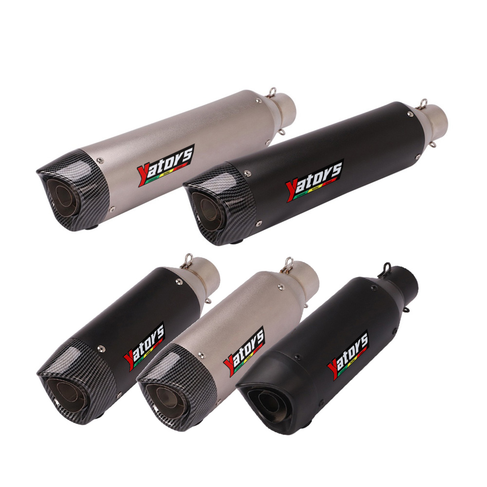 Motorcycle Exhaust Rear Muffler for Benelli 502C, Kawasaki Ninja 400/ZX6R, Yamaha YZF-R6/MT-07, Honda CBR300R - Image 2