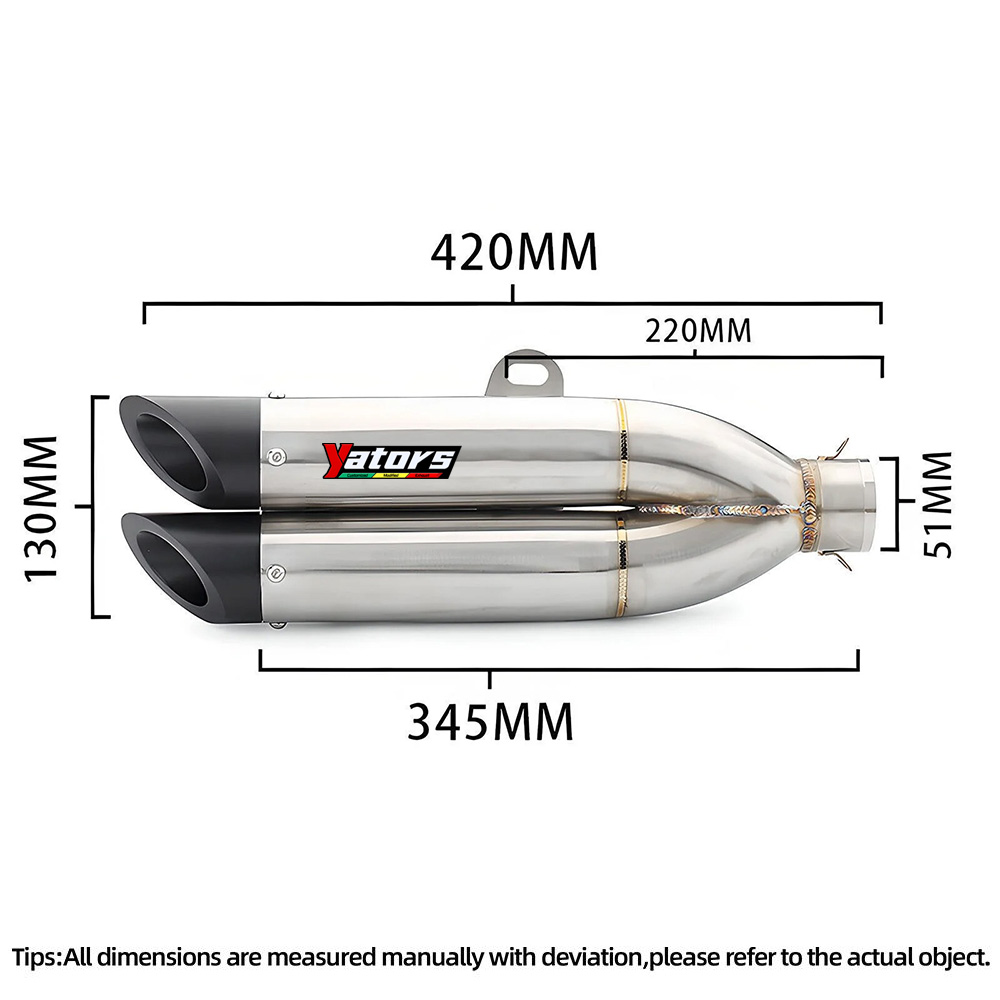 For Honda CBR650R CBR1000RR CBR600RR F5 Motorcycle Exhaust Pipe 51mm Muffler Exhaust Systems Exhausts Pipes - Image 2