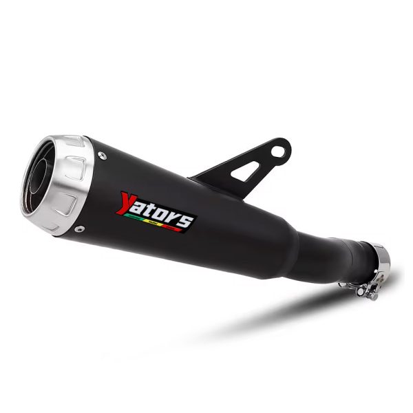 Motorcycle Exhaust Pipe - Integrated Mid-Pipe & Slip-On Muffler for Triumph Scrambler 400X / Speed 400
