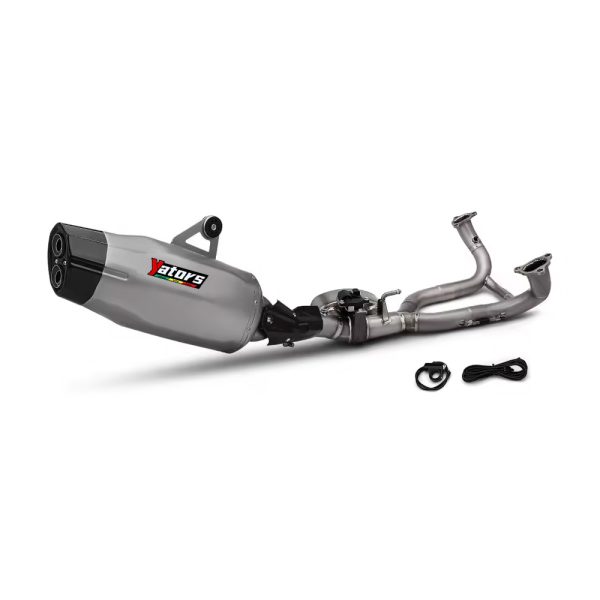 For BMW R1200GS R1250GS with valve electronic valve titanium alloy Front Connect Link Pipe full exhaust escape system 2013-2023