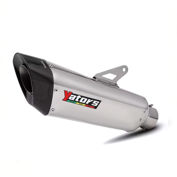 Universal 60mm Motorcycle Exhaust Pipe - Slip-On for Honda CBR650, Kawasaki ZX4R, Yamaha MT09 & KTM 790 DUKE