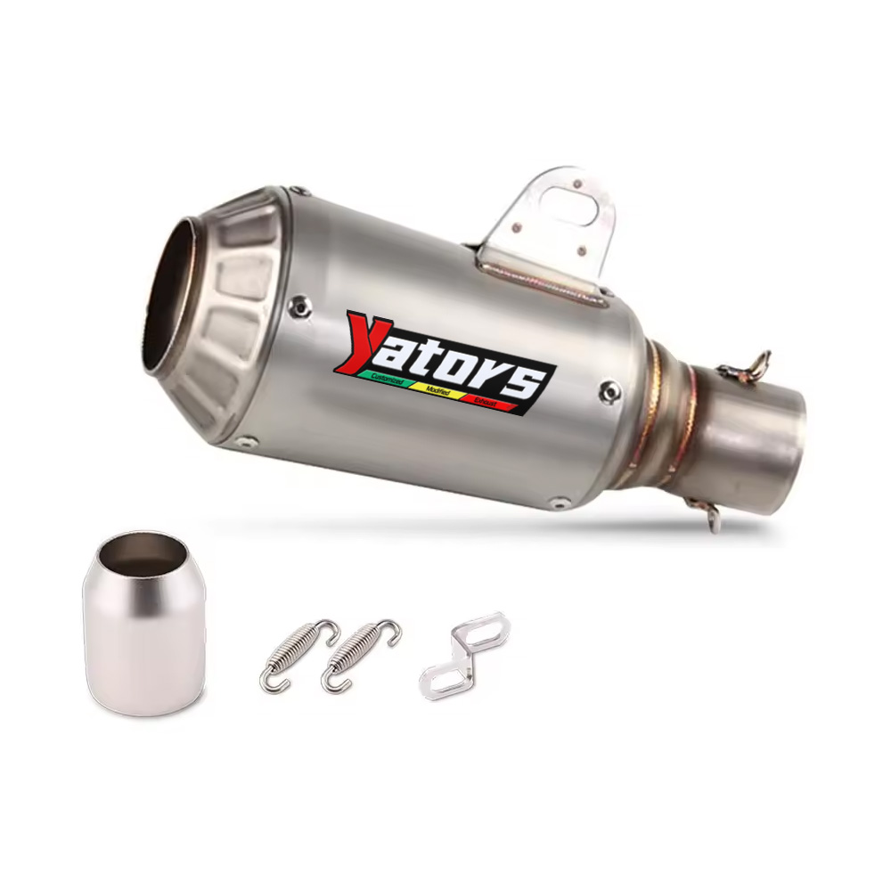 51mm Motorcycle Exhaust Pipe Muffler Slip On For R6 R15 R3 Zx6r Zx10r Z400 Z900 Z1000 Cbr1000 Pcx 125 Rc390