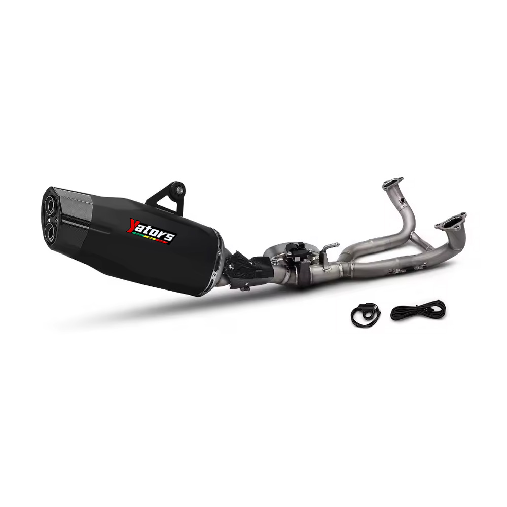 For BMW R1200GS R1250GS with valve electronic valve titanium alloy Front Connect Link Pipe full exhaust escape system 2013-2023